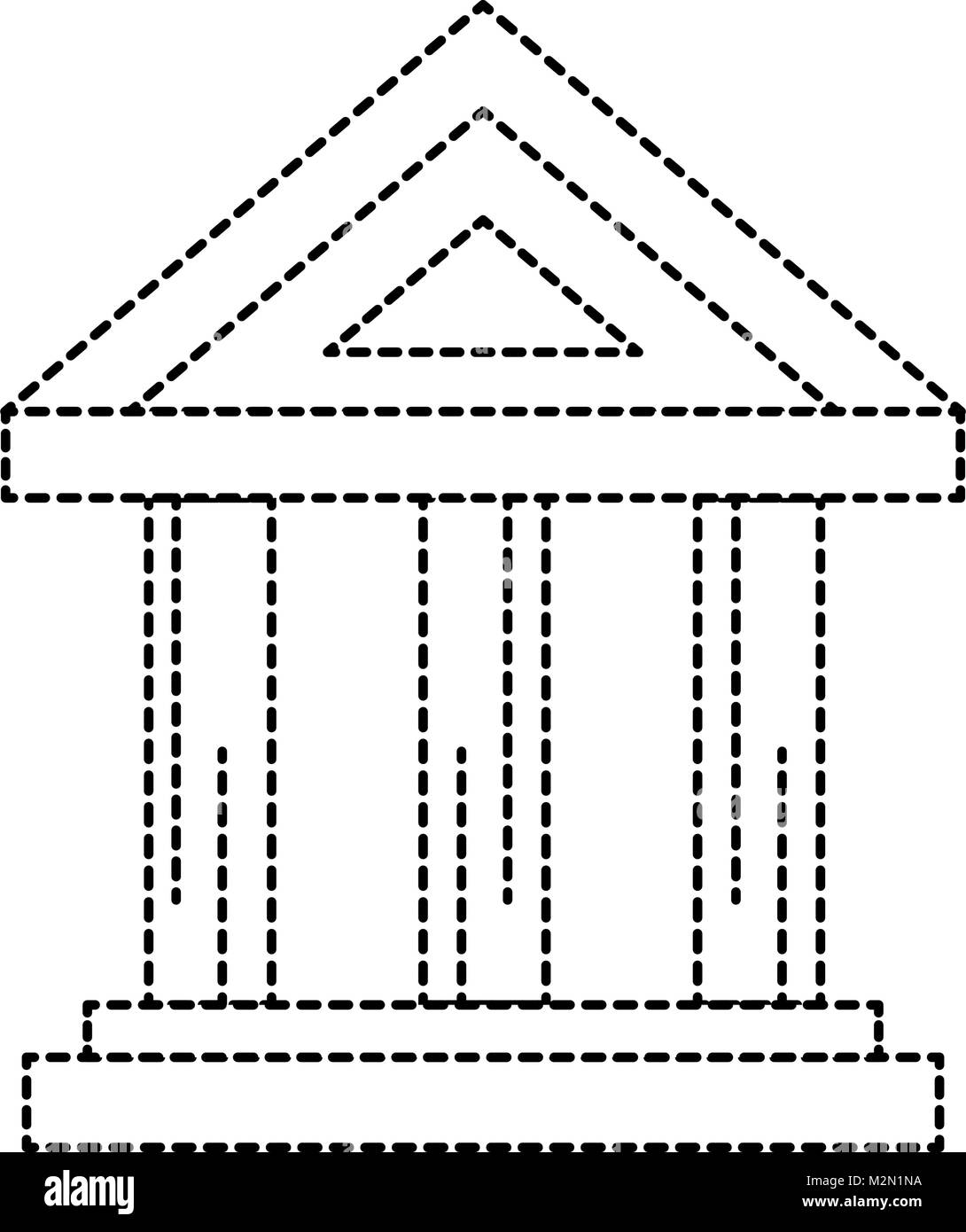 bank building isolated icon Stock Vector Image & Art - Alamy