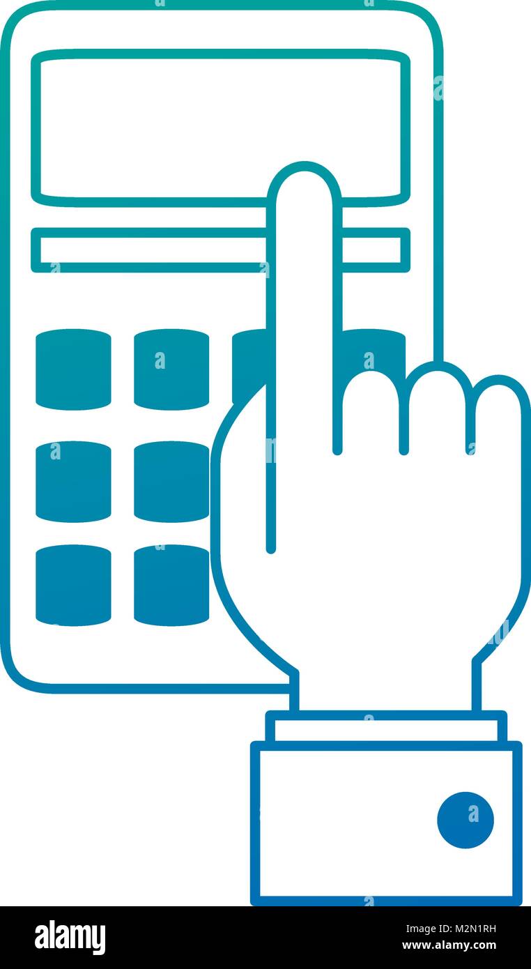 Calculation business hands design Stock Vector Images - Alamy