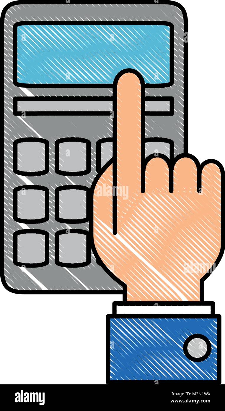 Calculation business hands design Stock Vector Images - Alamy