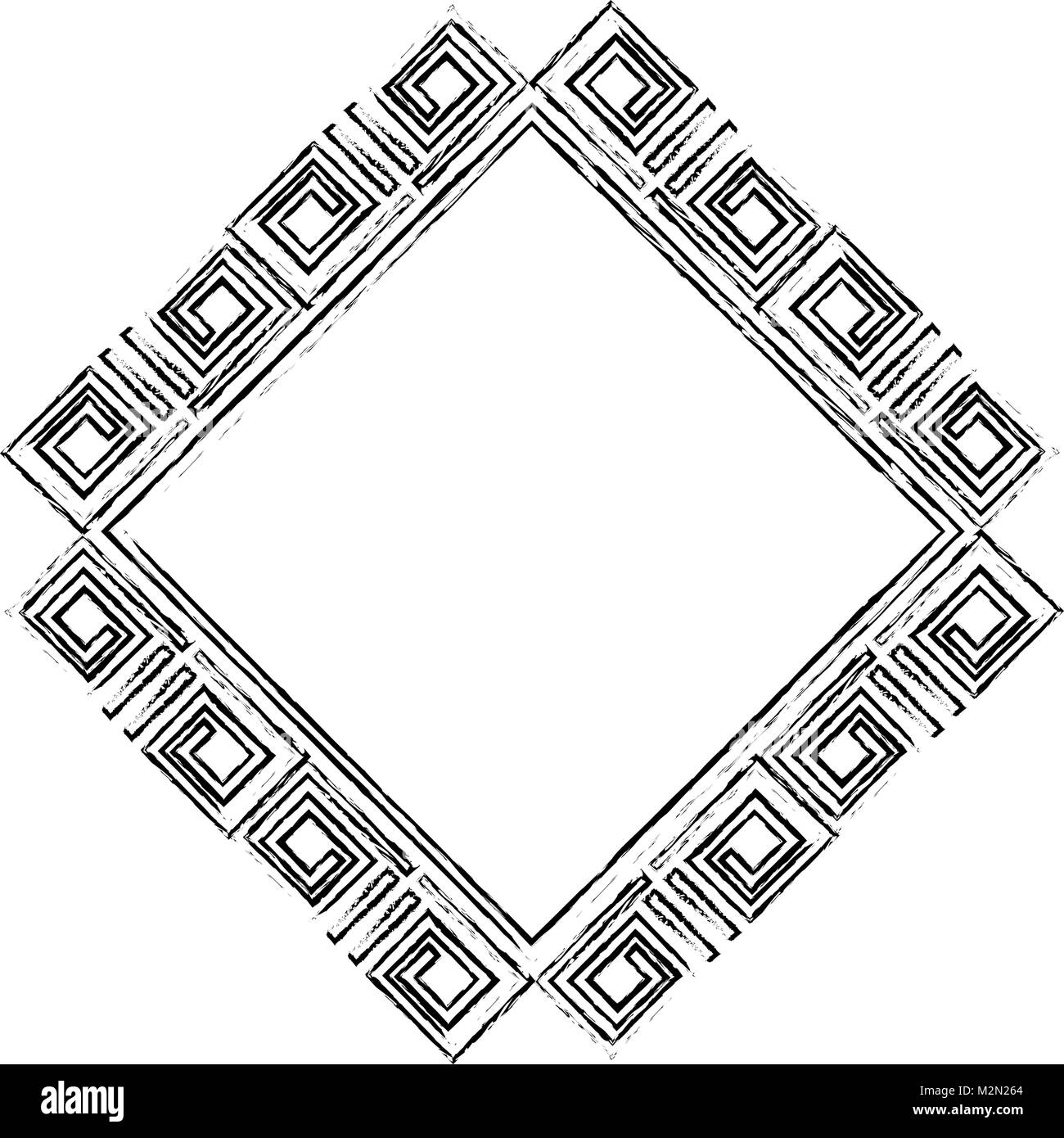 diamond geometric frame icon Stock Vector Image & Art - Alamy