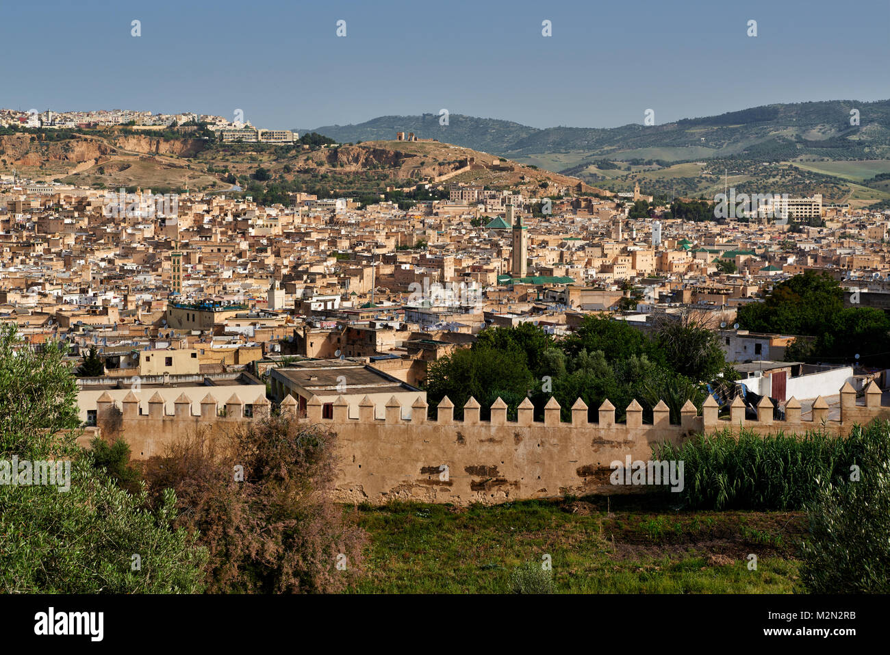 view onto Fez, Morocco, Africa Stock Photo