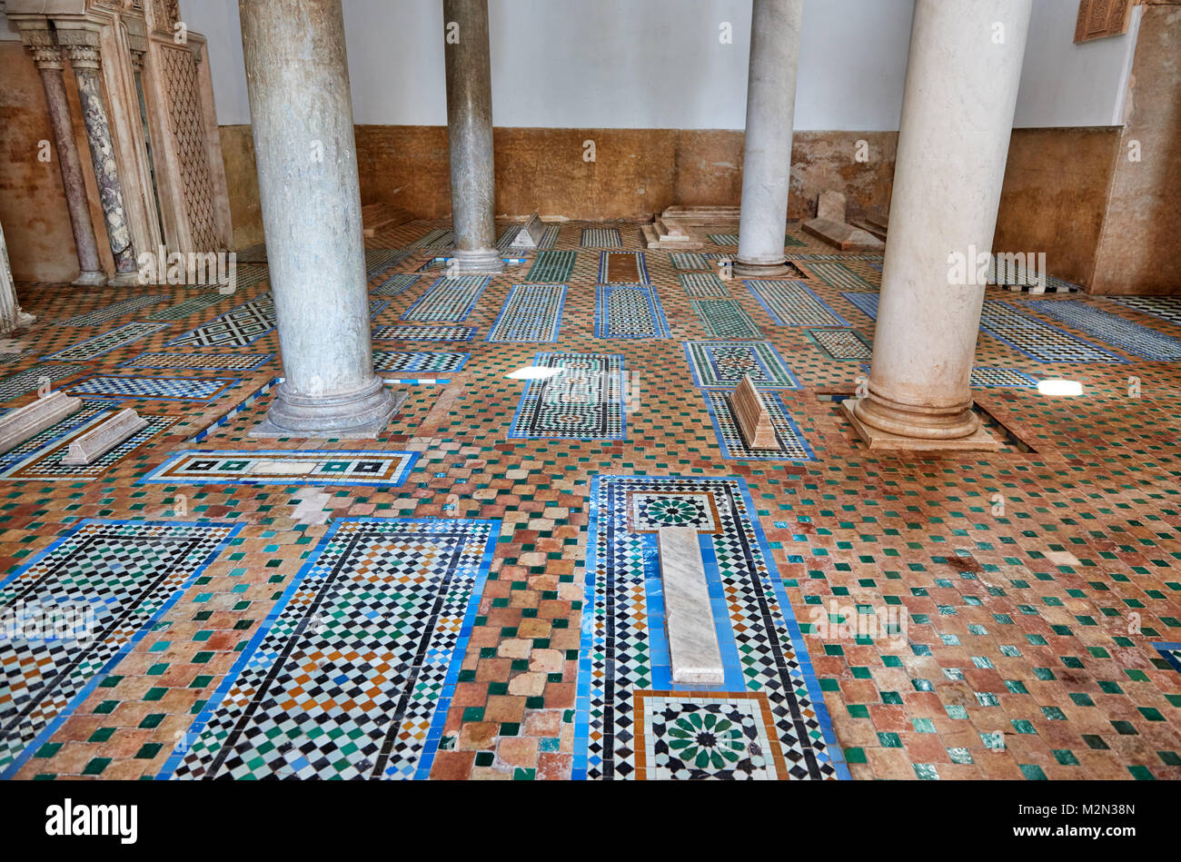 Saadian Tombs, Marrakesh, Morocco, Africa Stock Photo