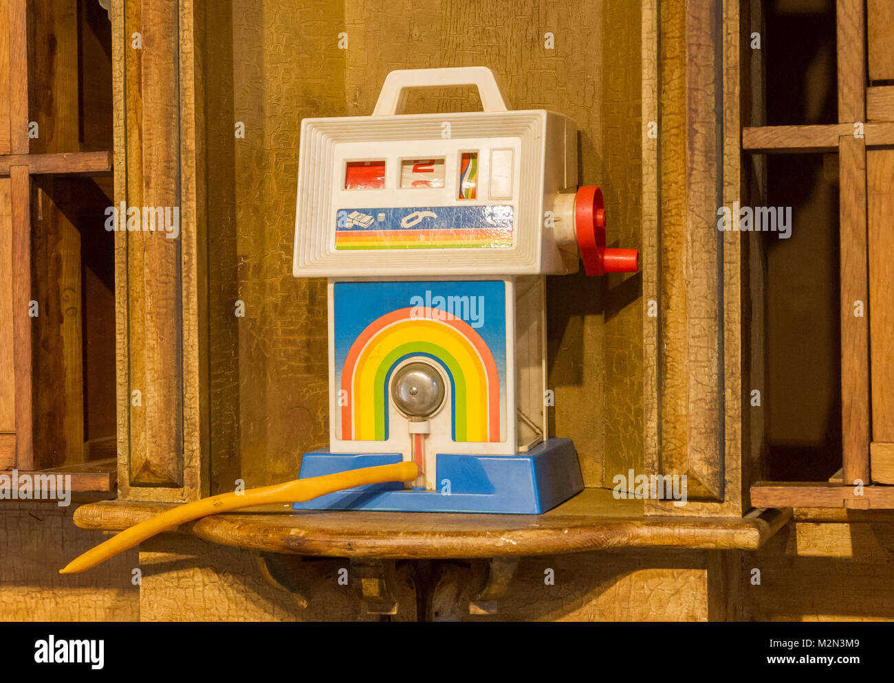 Vintage toy from the 80s - Small oil pump Stock Photo - Alamy
