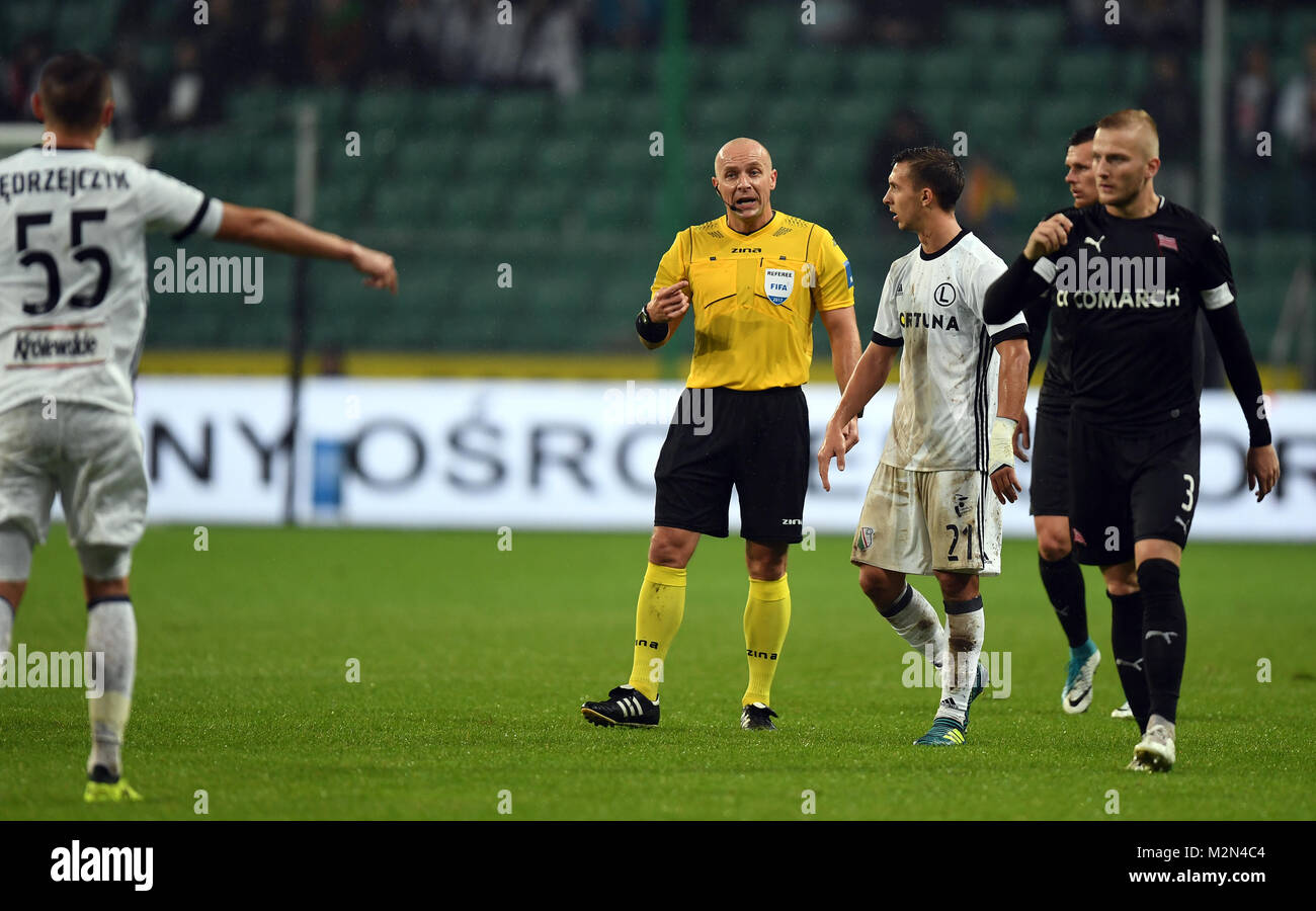 17 SEPTEMBER, 2017 WARSAW, POLAND Polish Extra League football match