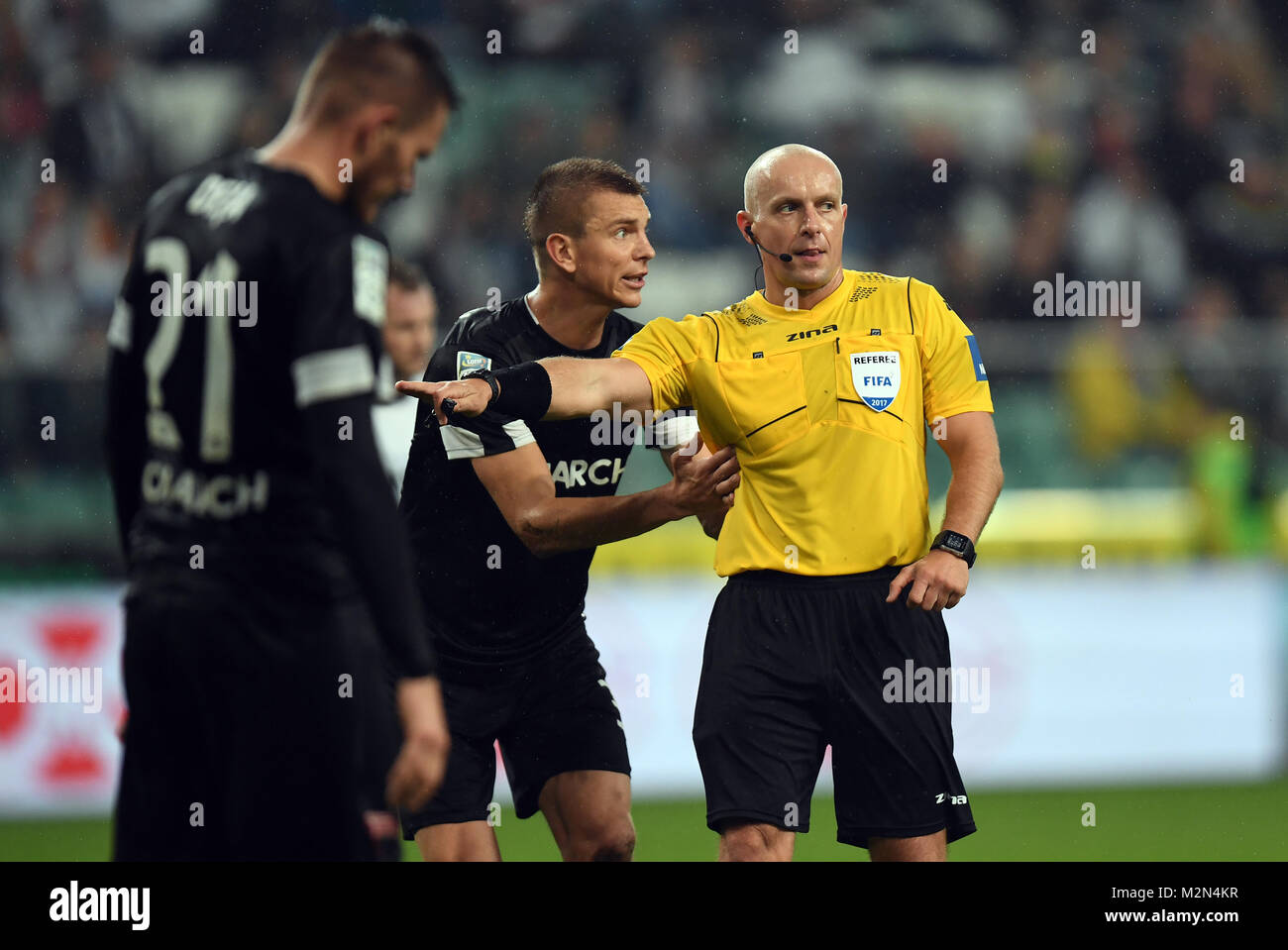 17 SEPTEMBER, 2017 - WARSAW, POLAND: Polish Extra League football match