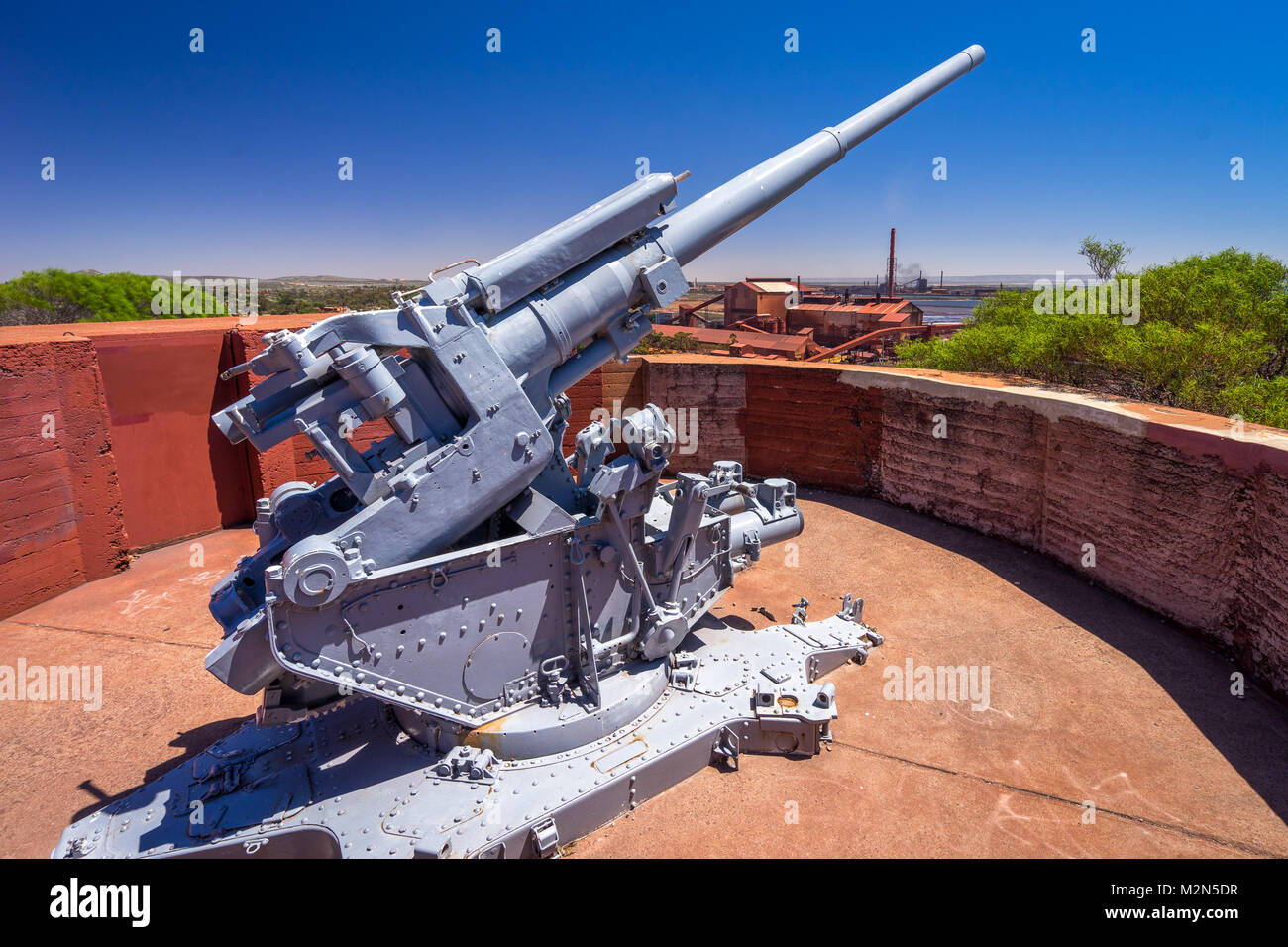 World War 2 anti-aircraft gun Stock Photo