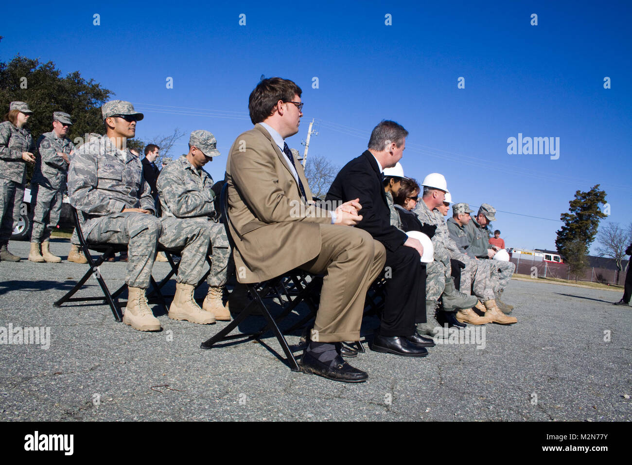 Personnel from Langley Air Force Base, the U.S. Army Corps of Engineers
