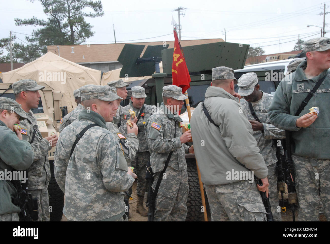 Camp Shelby, Ms. Members of the Louisiana National Guard's 256th