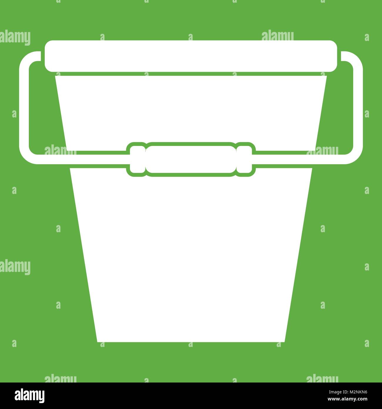 Empty bucket icon green Stock Vector Image & Art Alamy