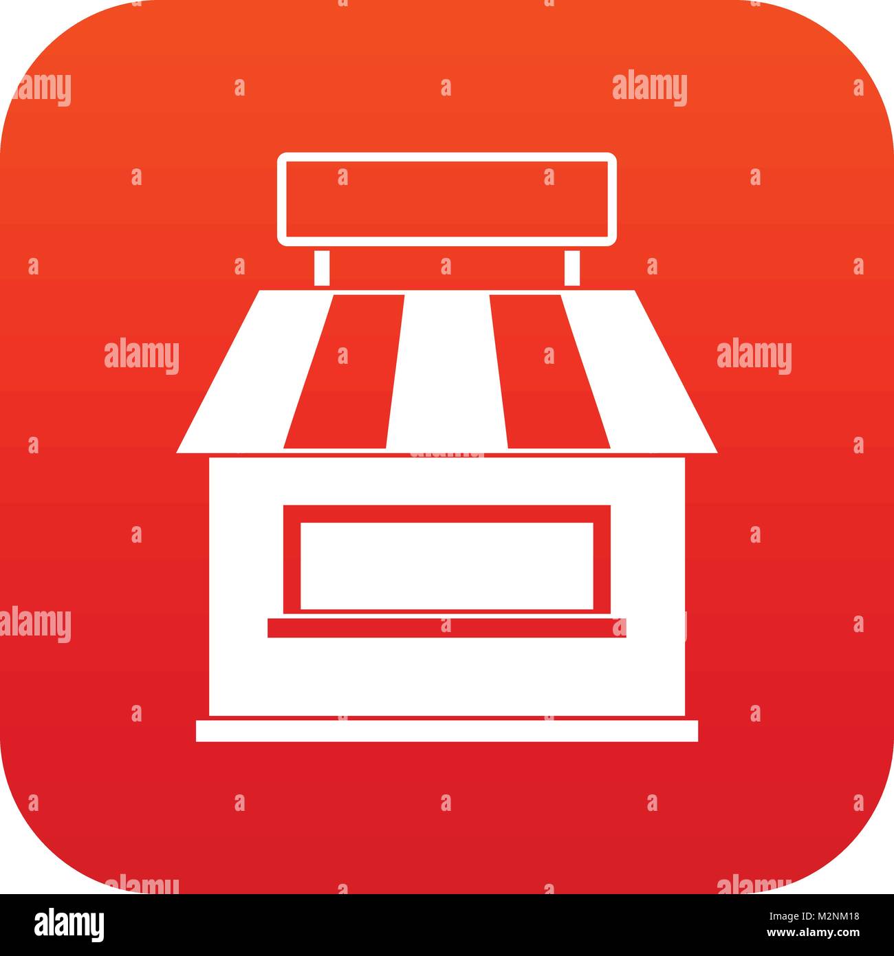 Shop building facade icon digital red Stock Vector Image & Art - Alamy