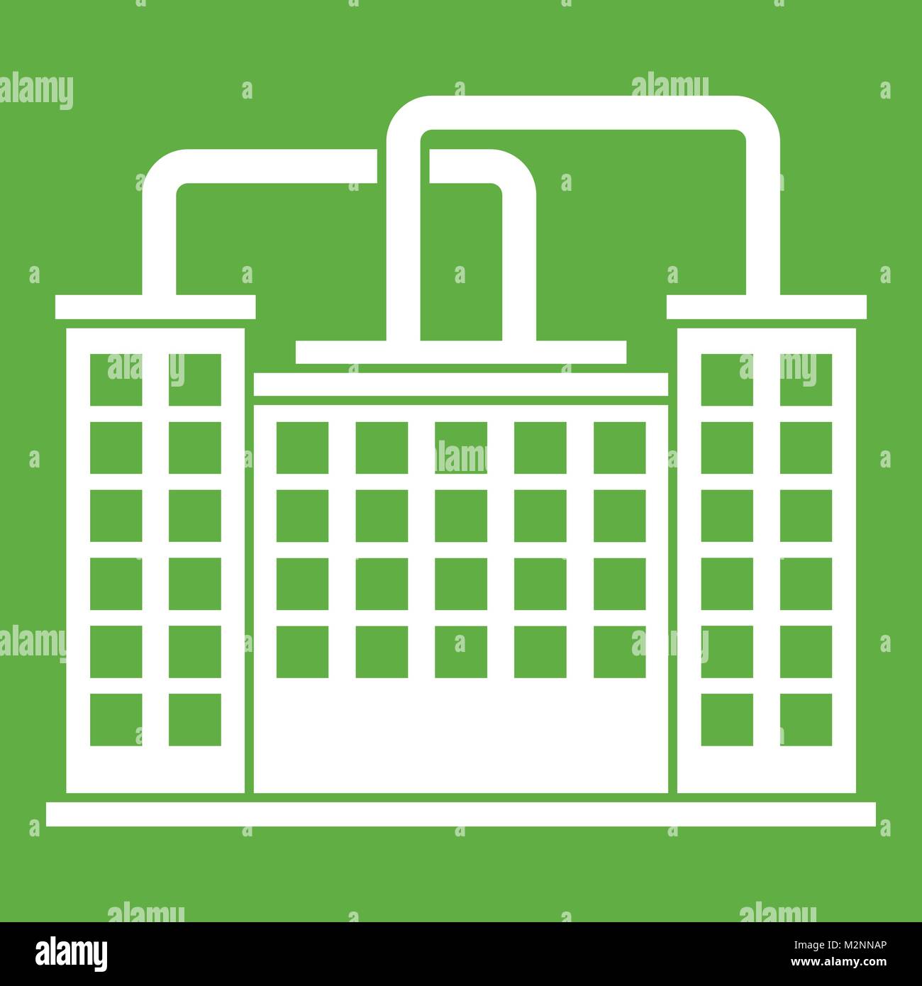 Plant building icon green Stock Vector Image & Art - Alamy