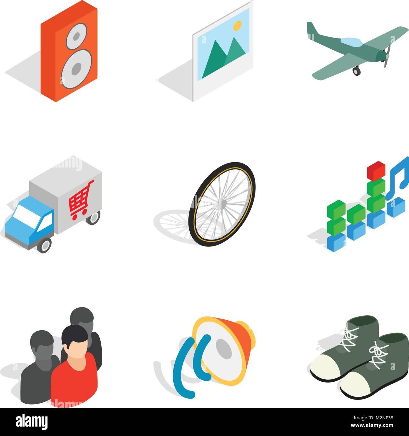 Remote trade icons set, isometric style Stock Vector Image & Art - Alamy