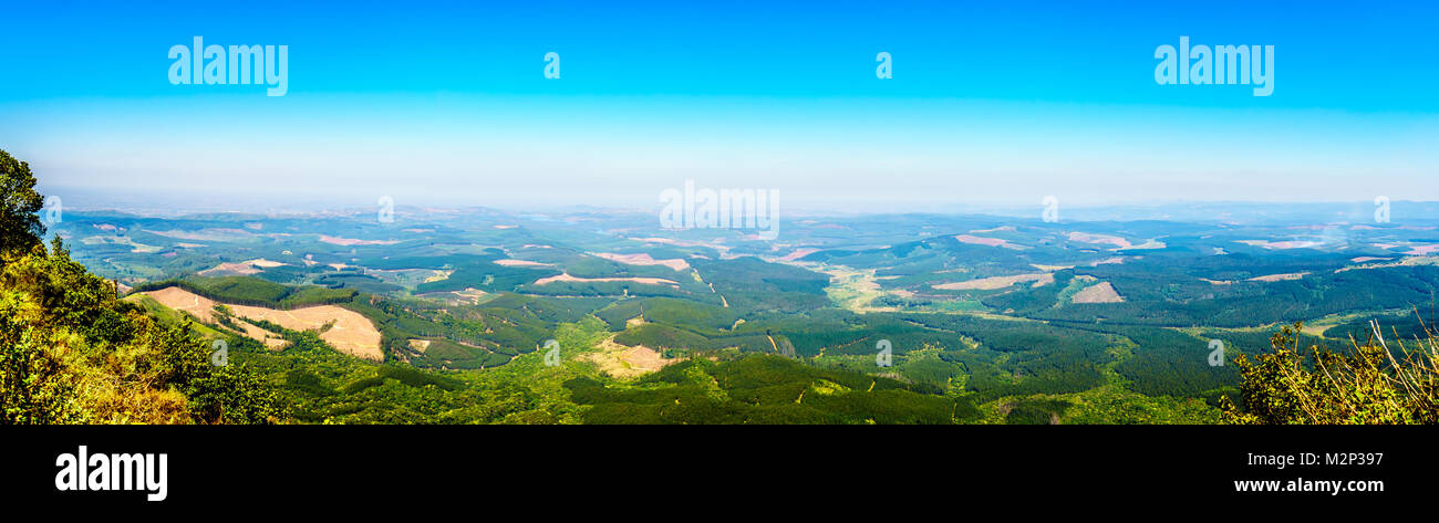 View from God's Window over the lowveld along the Panorama Route in Mpumalanga Province of South Africa Stock Photo