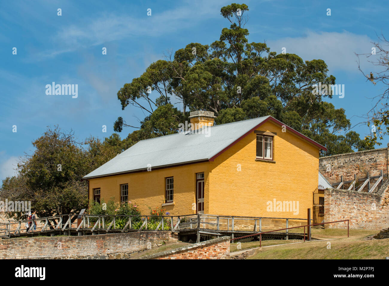 The Officers' Quarters at Port Arthur, Tasmania, Australia Stock Photo