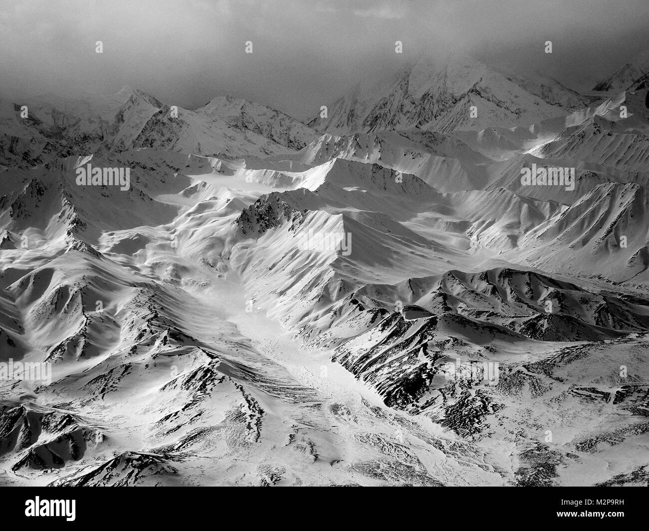 Denali National Park Muldrow Glacier Winter Stock Photo Alamy