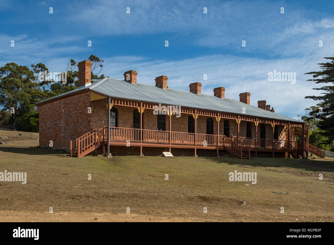 Bernachi's Terraces, Darlington, Maria Island, Tasmania, Australia Stock Photo