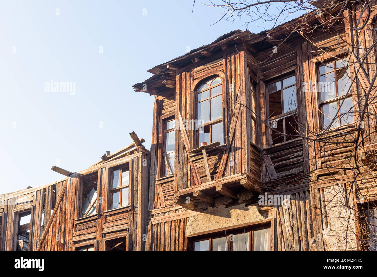 View of Traditional, old and historical Anatolia houses in Mudurnu