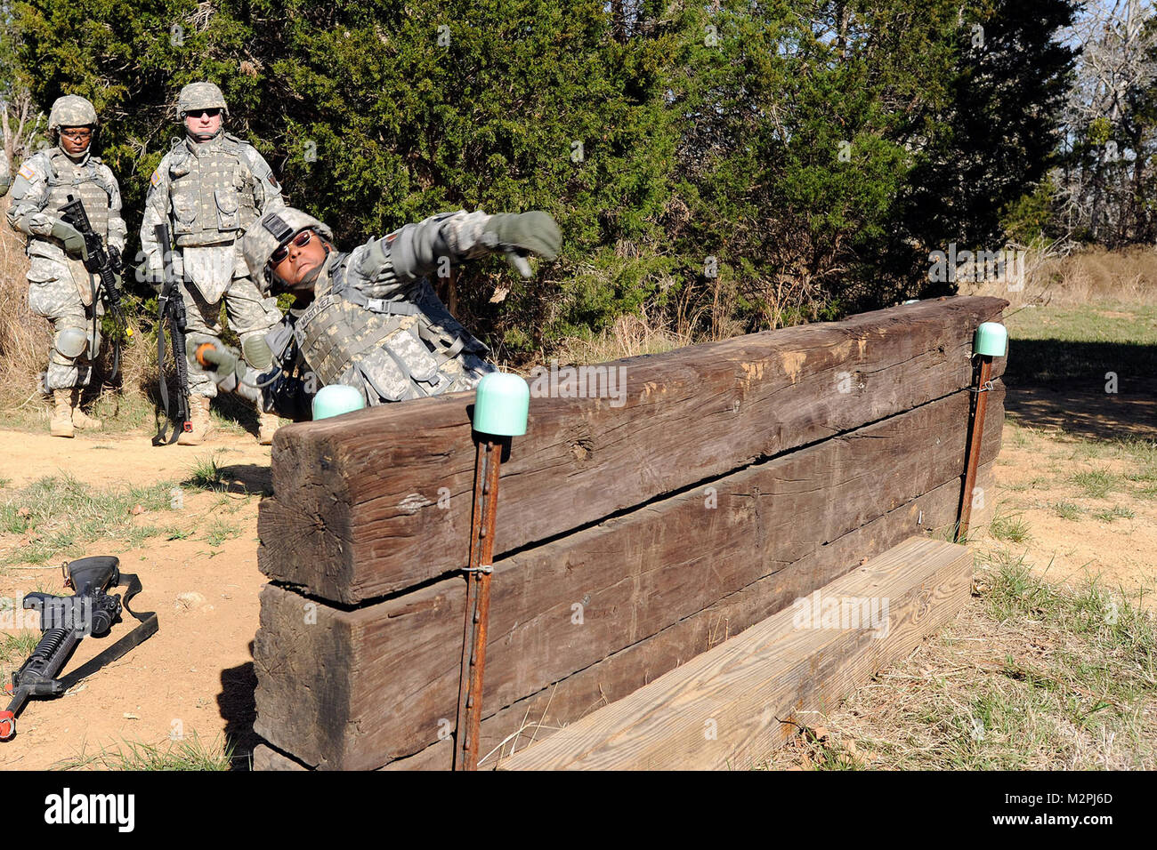 SSG MARTINEZ GRENADE by Texas Military Department Stock Photo - Alamy