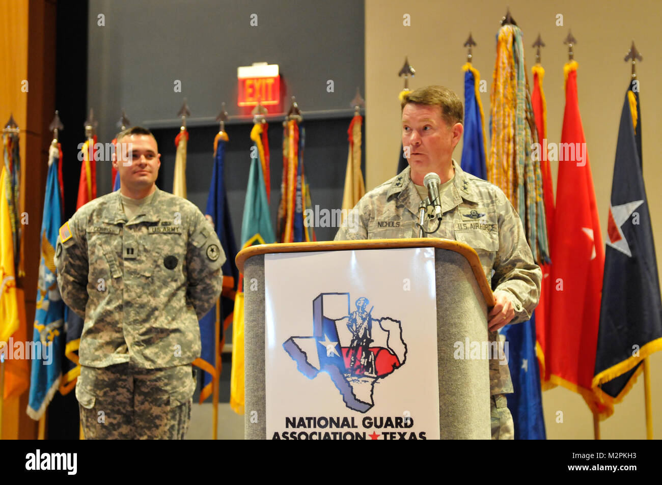 TAG speaks of others first by Texas Military Department Stock Photo Alamy