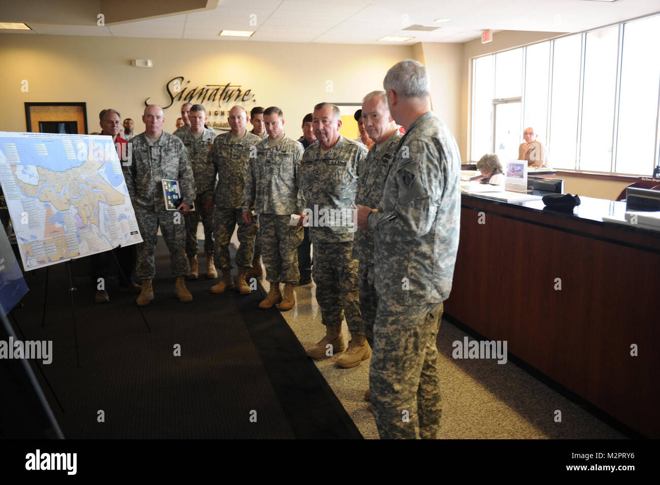 NORCO, La. Army Chief of Staff Gen. Martin Dempsey thanks several