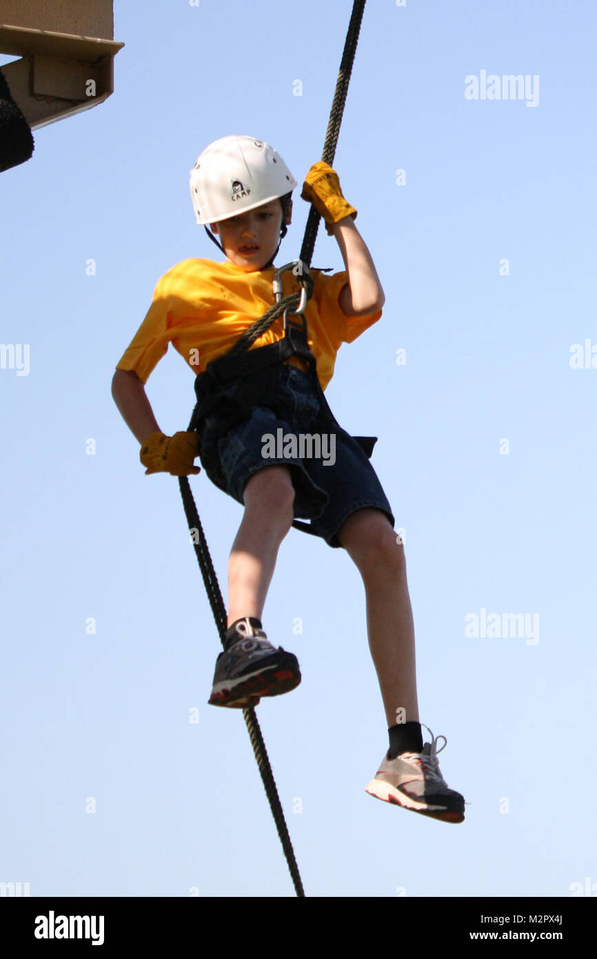 Camper and volunteers at the Oklahoma National Guard's Kids Kamp 2011 ...