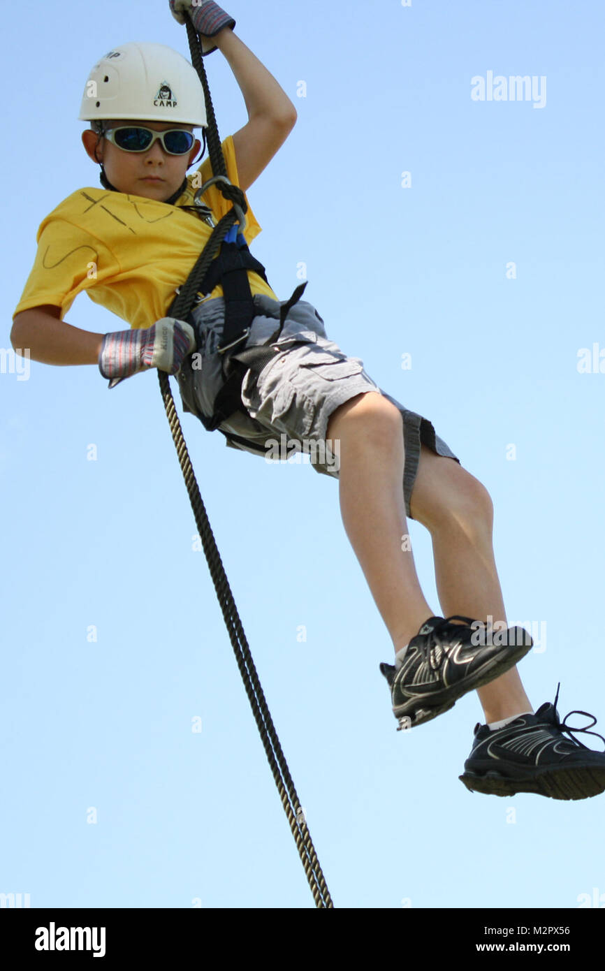 Camper and volunteers at the Oklahoma National Guard's Kids Kamp 2011 ...