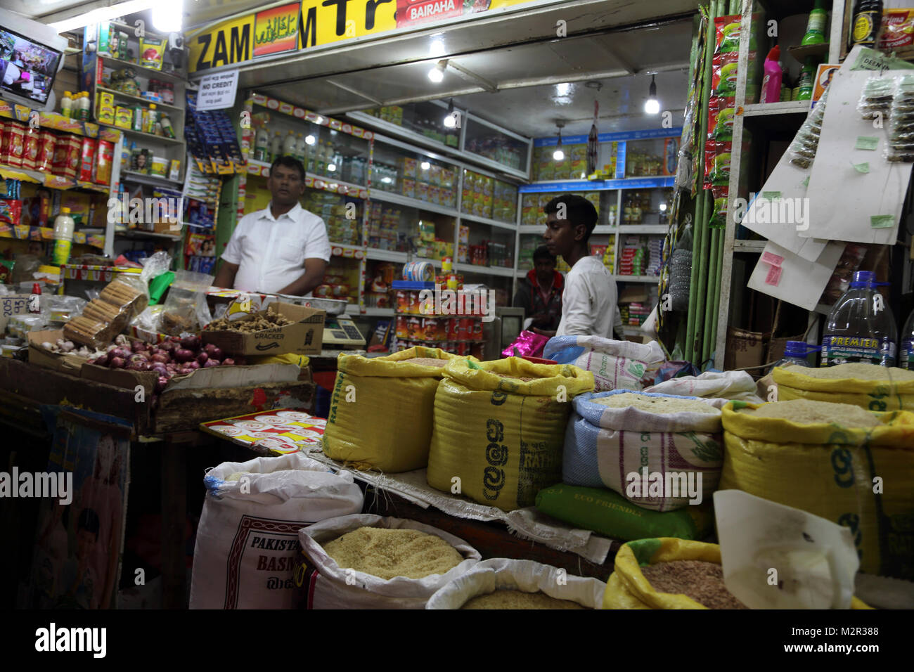 Central Market Nuwara Eliya Hill Country Central Province Sri Lanka Shop Stock Photo