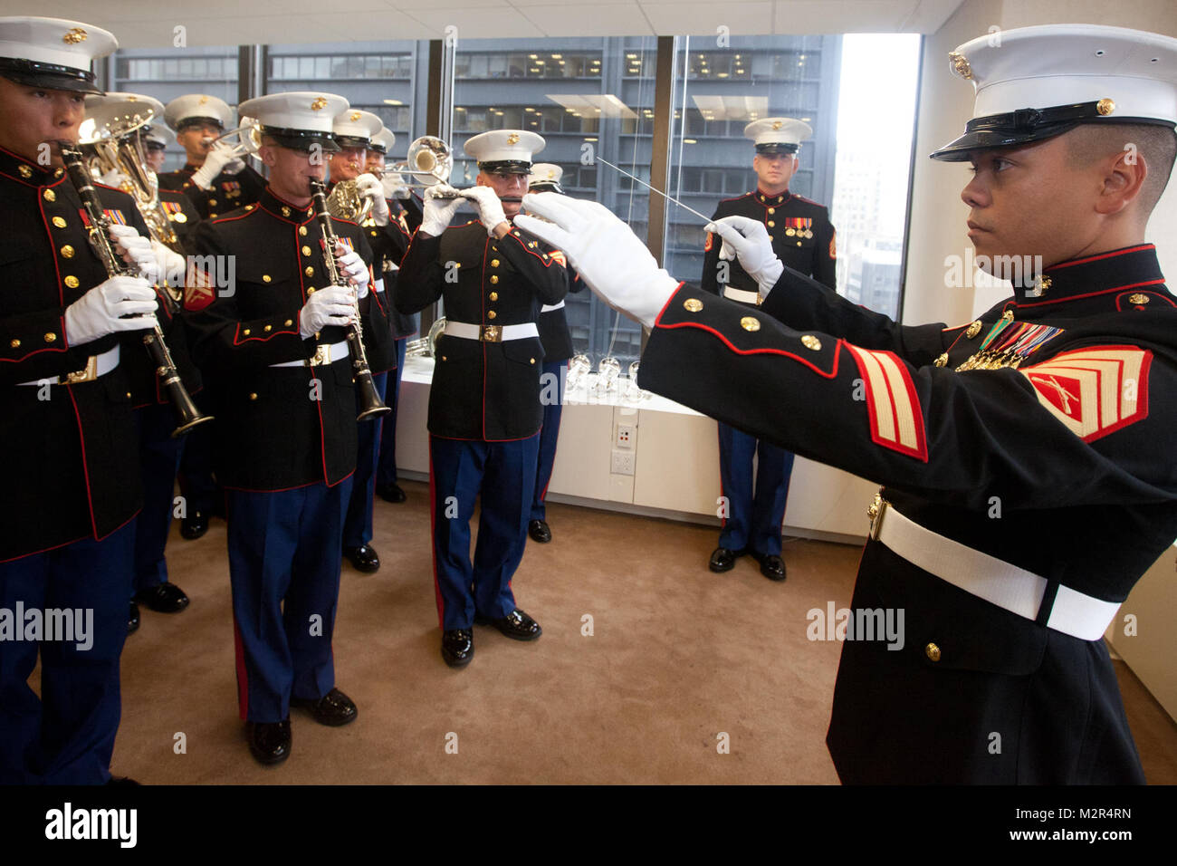 NEW YORK -- Staff Sergeant Rico Selbo conducted the 2nd Marine Air Wing ...