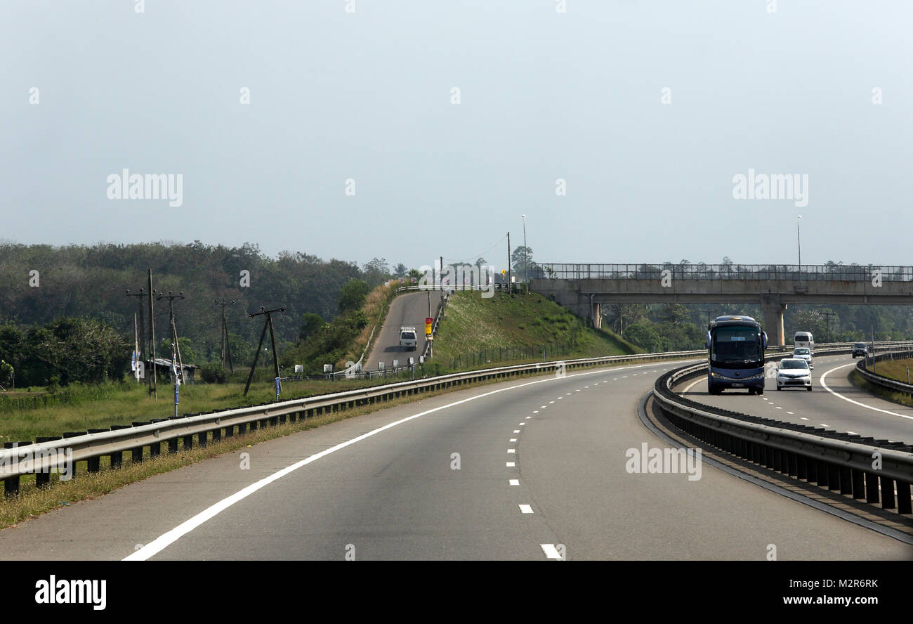 Motorway Towards Matara Sri Lanka Motoway Bridge Stock Photo - Alamy