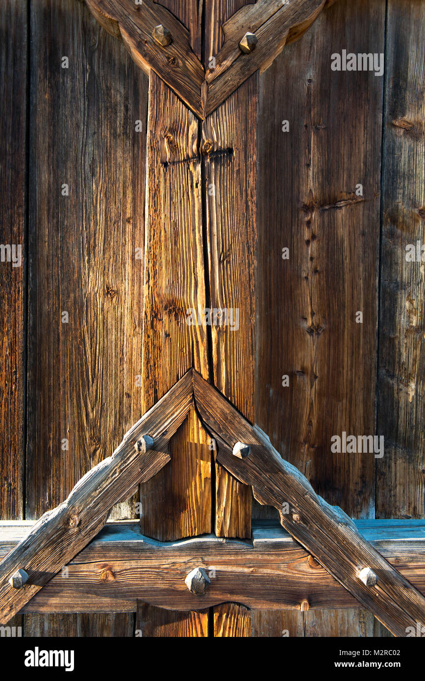 Old Cowshed Wooden Structure Detail Stock Photo 173847298 Alamy
