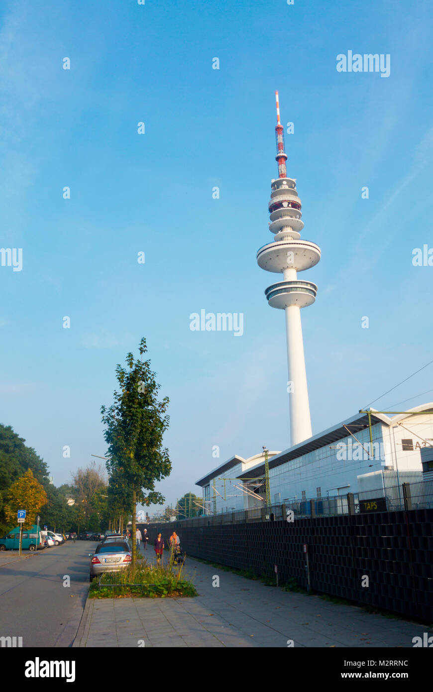 Heinrich-Hertz-Tower, Fernsehturm, television tower, Sternschanze, Hamburg, Germany Stock Photo