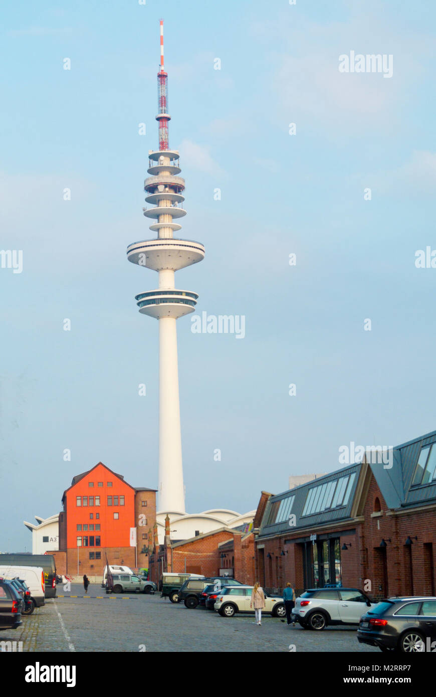Heinrich-Hertz-Tower, Fernsehturm, television tower, Sternschanze, Hamburg, Germany Stock Photo