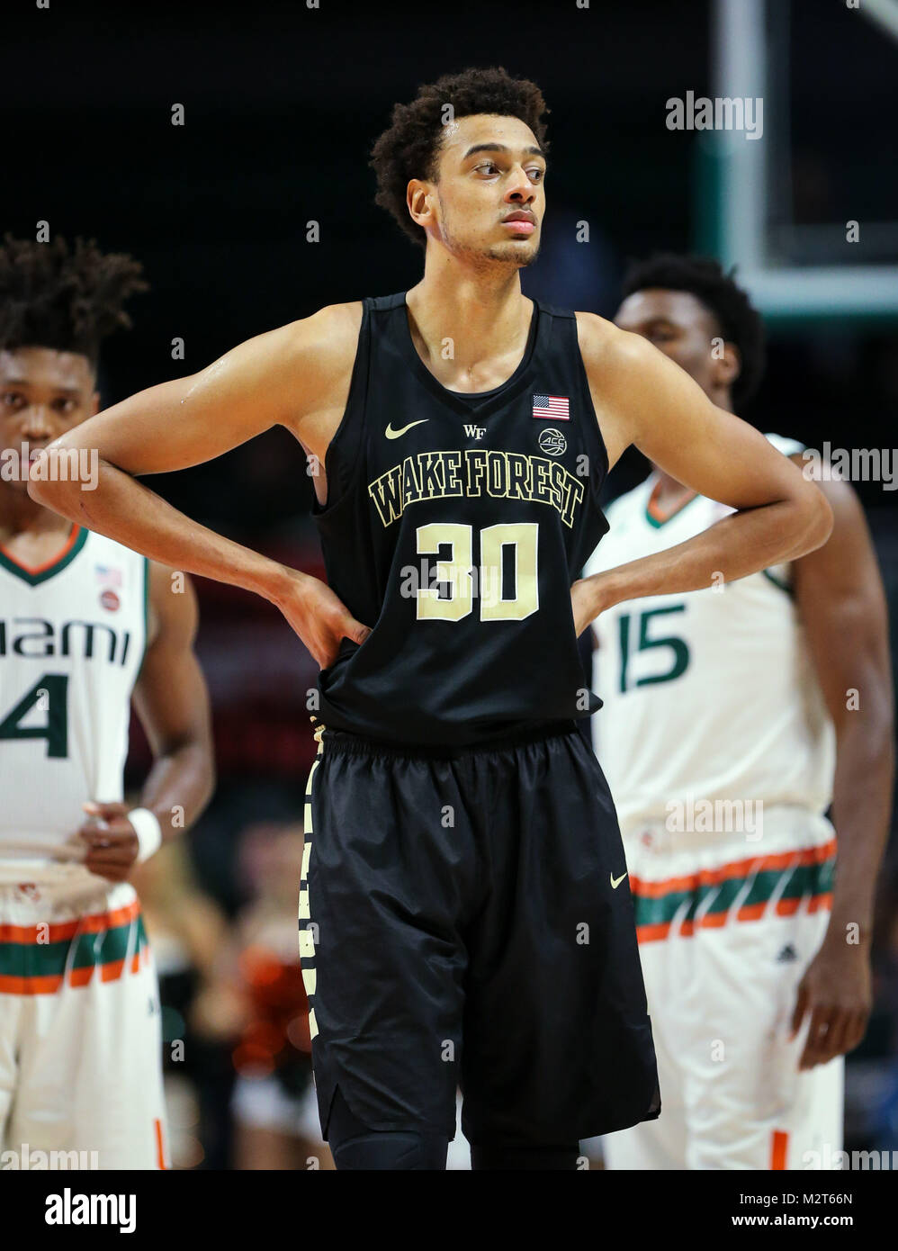 February 07 2018 Wake Forest Demon Deacons center Olivier Sarr