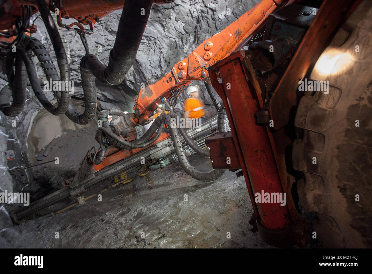 Gold Mining Machine Stock Photo
