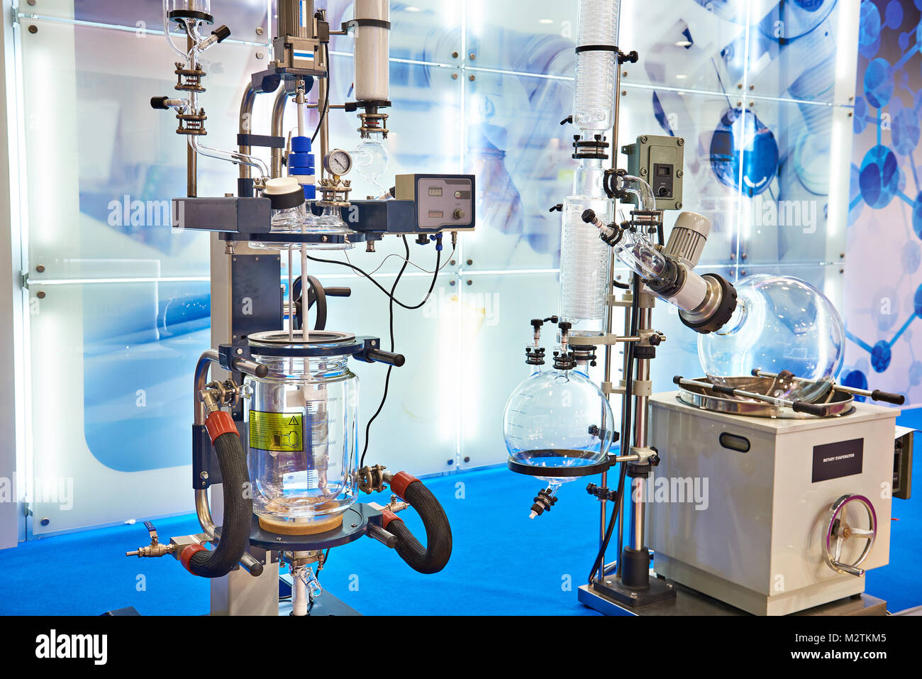 Equipment for chemical laboratory. Rotary evaporator and vacuum station ...