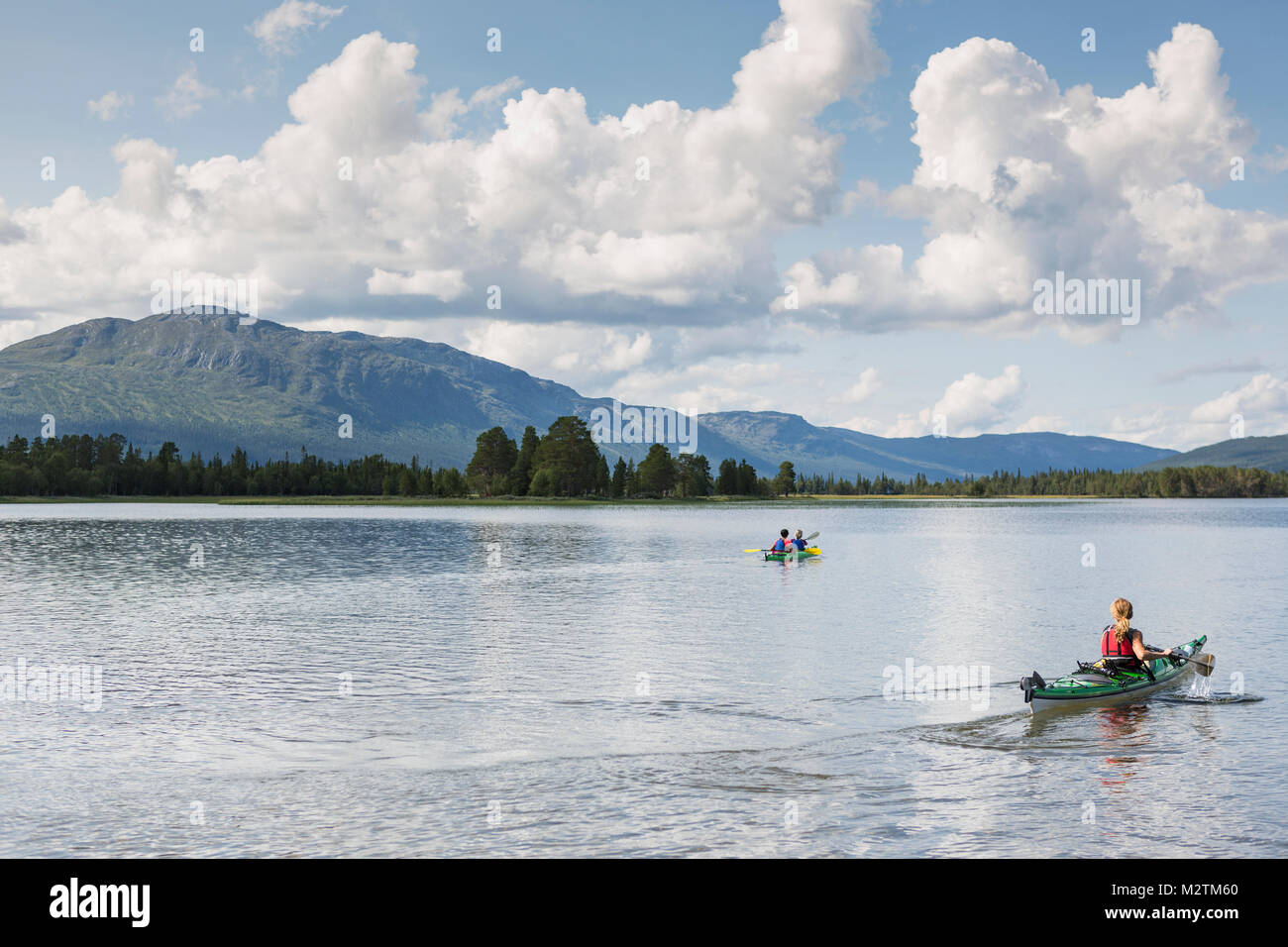 Lake in Jamtland, Sweden Stock Photo