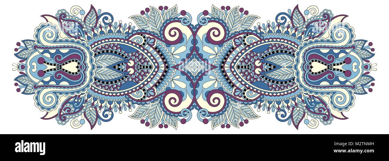 Indian Ethnic Floral Paisley Pattern Stock Vector Image Art Alamy