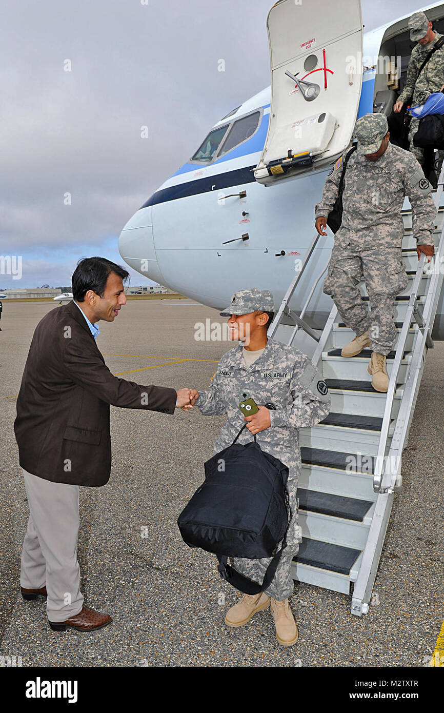 BATON ROUGE, La. Louisiana Governor Bobby Jindal with Brig Gen. Glenn