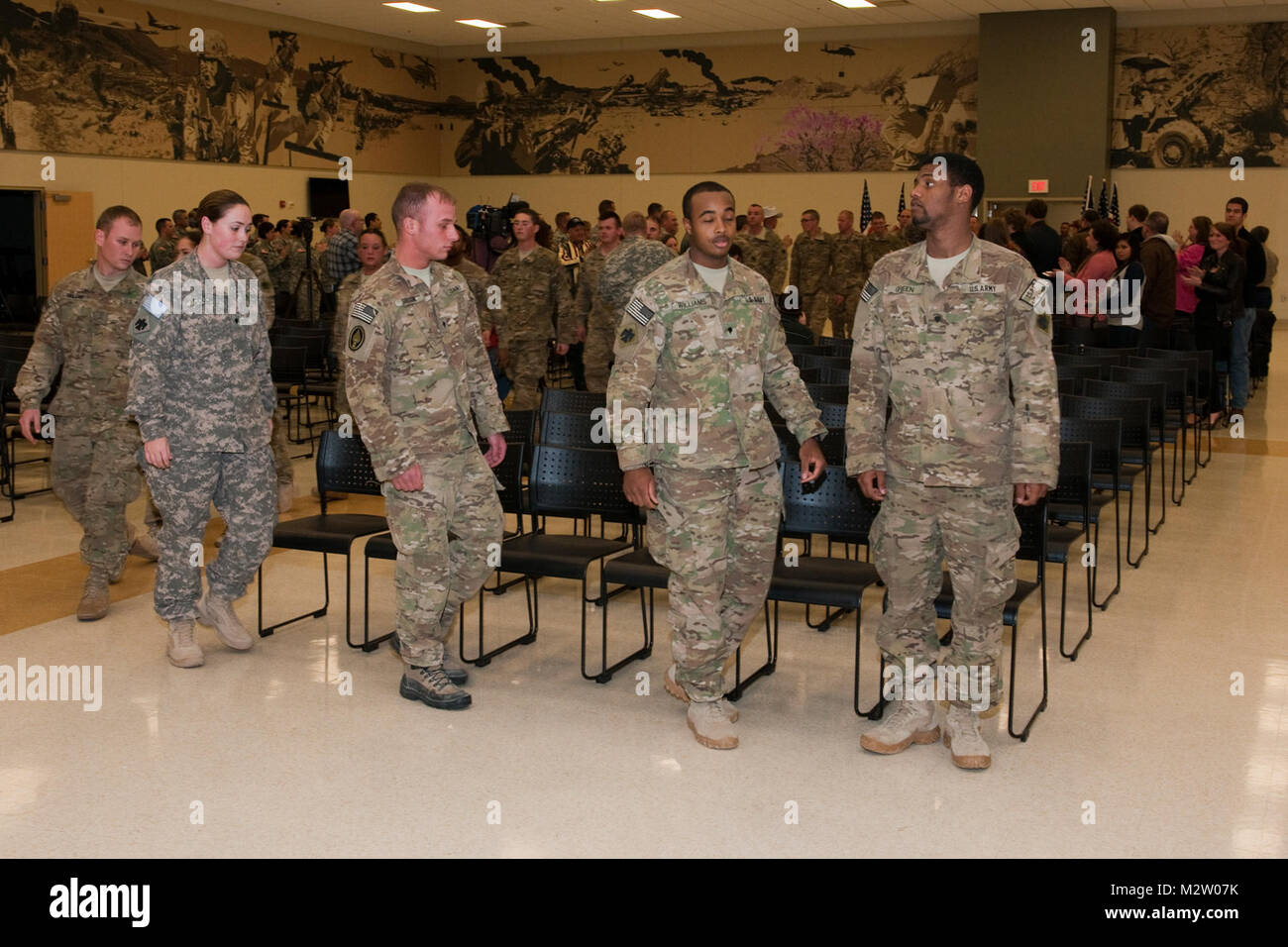 45th Soldiers' return from Afghanistan 01.12.12 001 by Oklahoma National Guard Stock Photo