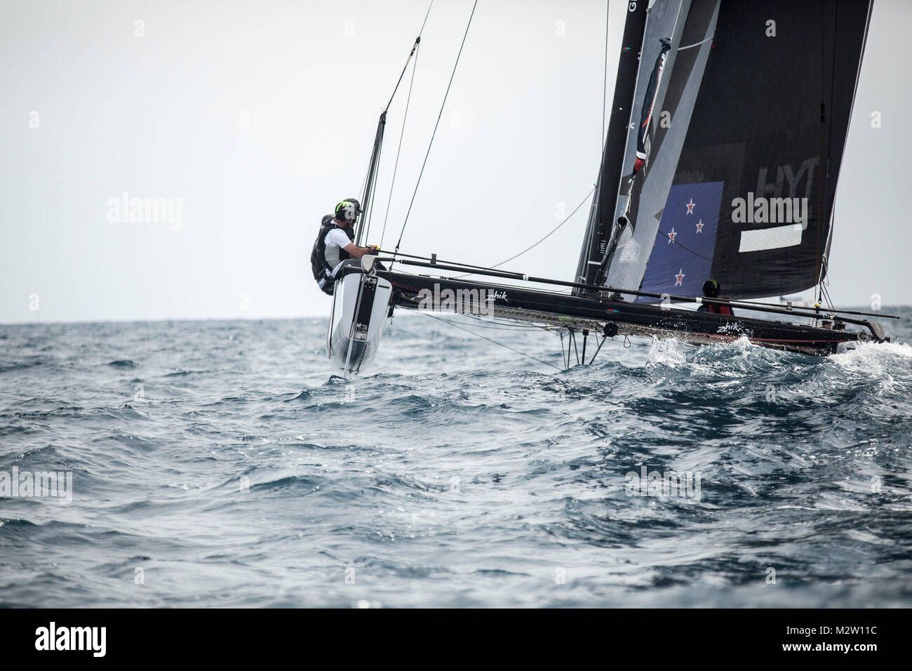 Catamaran while a competition hi-res stock photography and images - Alamy