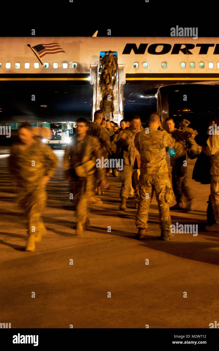 Soldiers from the 45th Infantry Brigade Combat Team return home March 6 ...