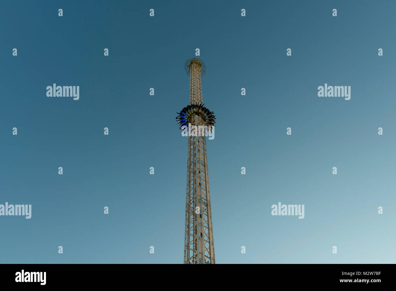 Free Fall Tower, Sky Fall at the Oktoberfest, Munich Stock Photo