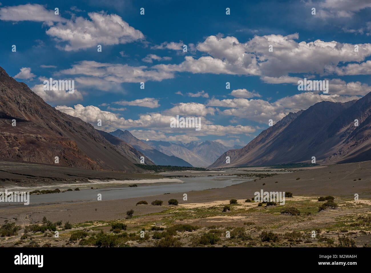Landscape in Nubra valley Stock Photo