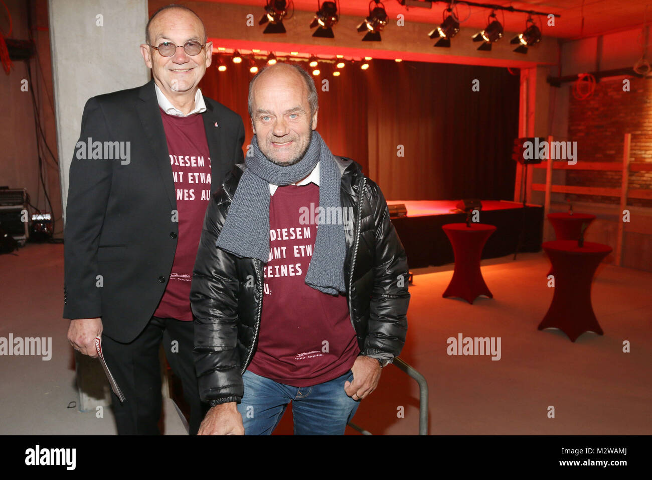 Prof. Norbert Aust, Corny Littmann, Vorverkaufsstart beim Neubau des