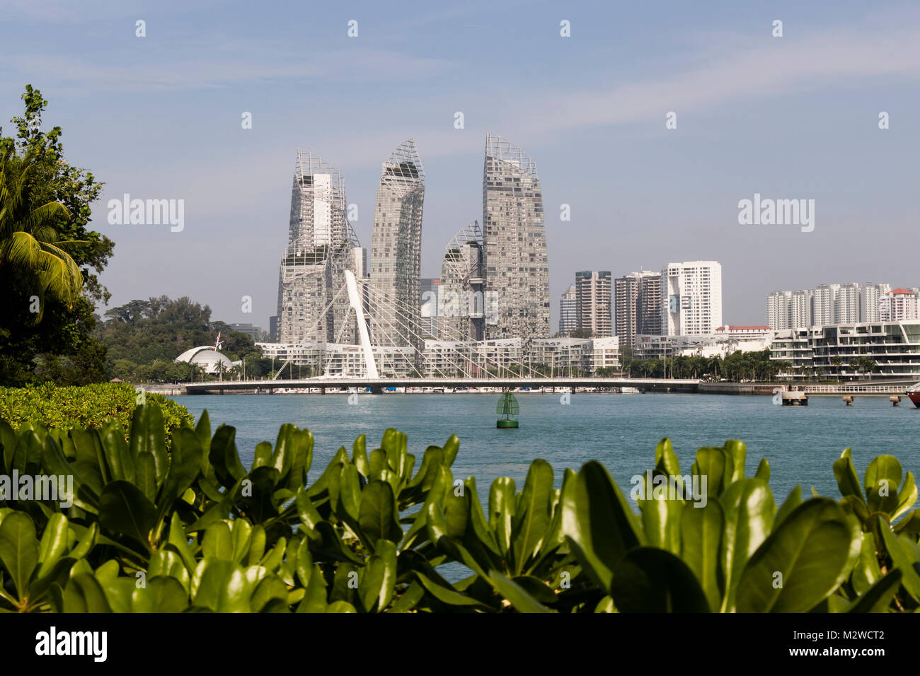 KEPPEL BAY, SINGAPORE, December 10 2017 Marina at Keppel Bay in