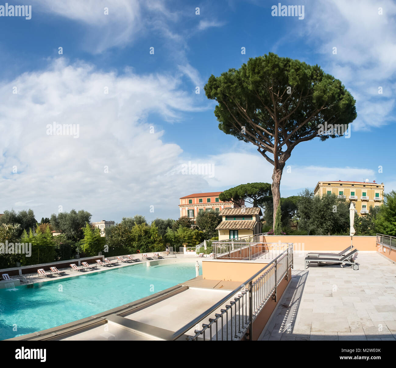 Swimming pool at hotel. Italia Stock Photo Alamy