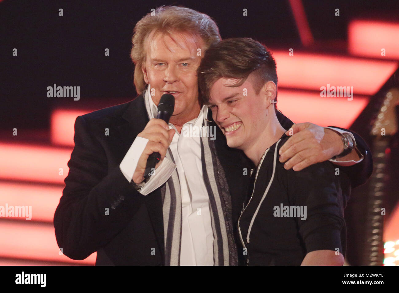 howard carpendale mit sohn cass ard show die besten im fruehling praesentiert von florian silbereisen magdeburg 13 03 2015 stock photo alamy