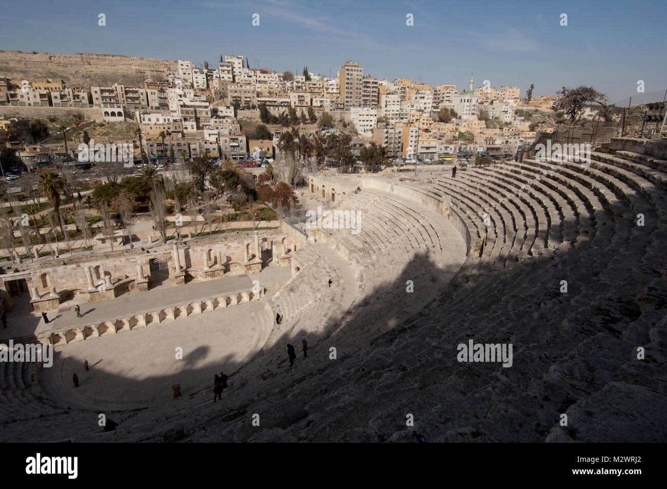 Roman Theatre Downtown Amman, Jordan Stock Photo