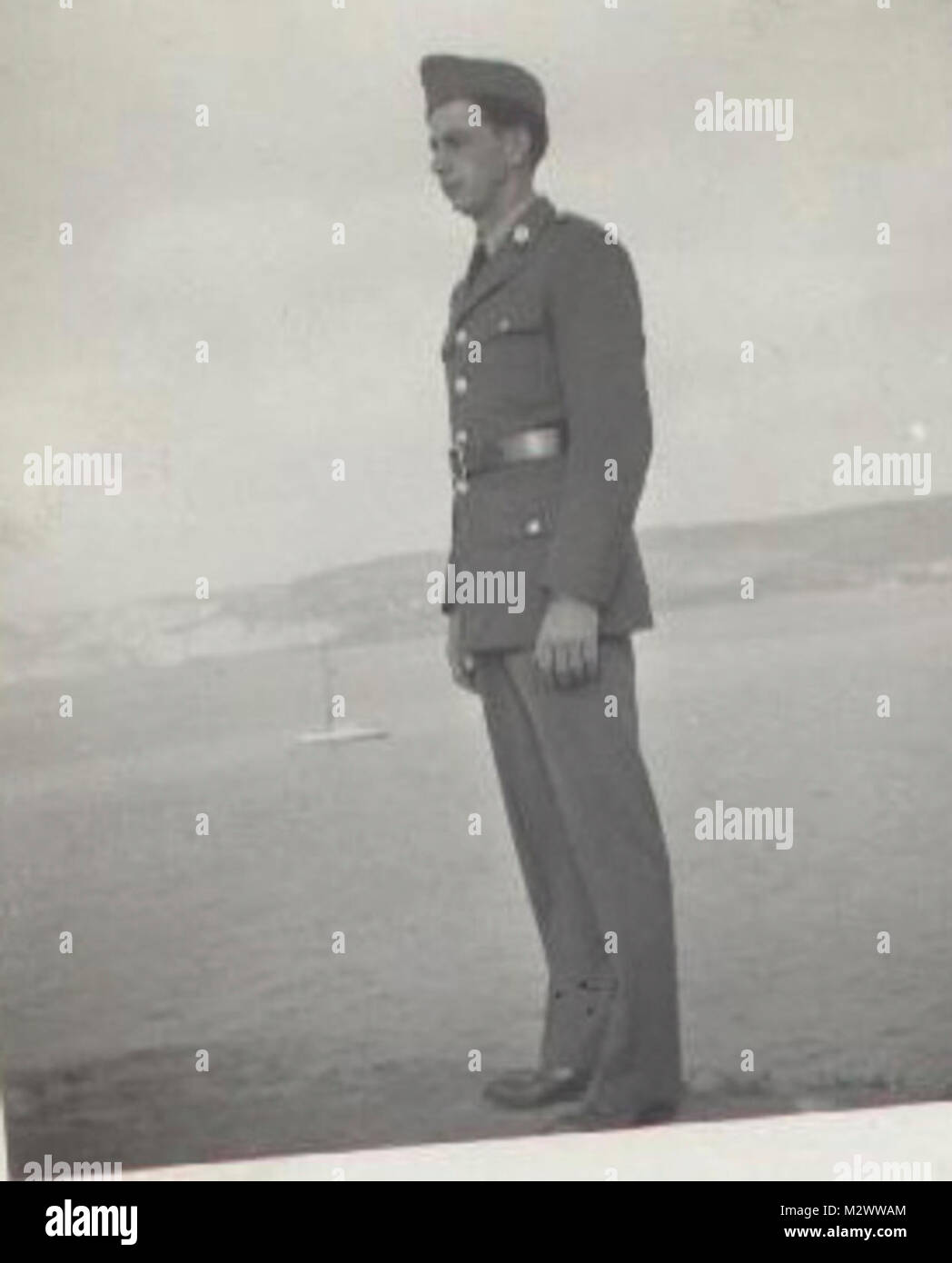 World War Two, black and white photo of soldiers in countryside Stock ...
