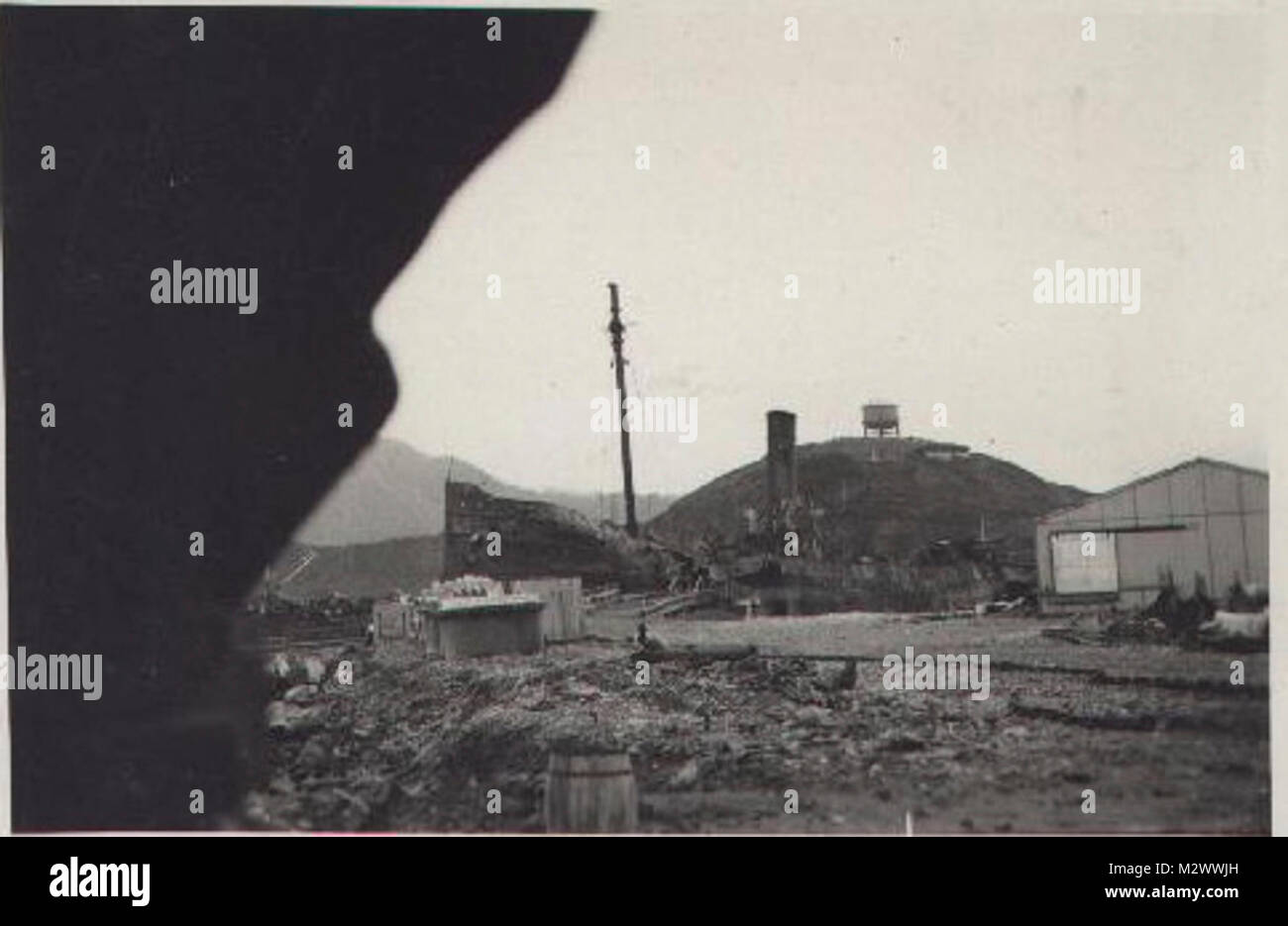 World War Two, black and white photo of soldiers in countryside Stock ...
